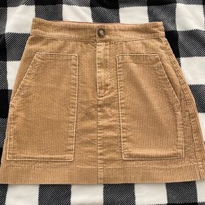 H&M Corduroy Mini Skirt